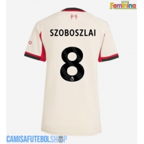 Camisa de time de futebol Liverpool Dominik Szoboszlai #8 Replicas 2º Equipamento Feminina 2025-26 Manga Curta